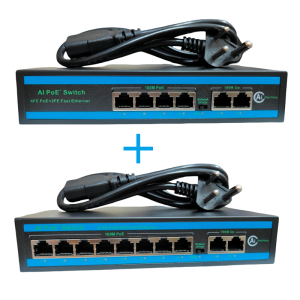 4+8 Port network ethernet imported poe switch (52v) COMBO