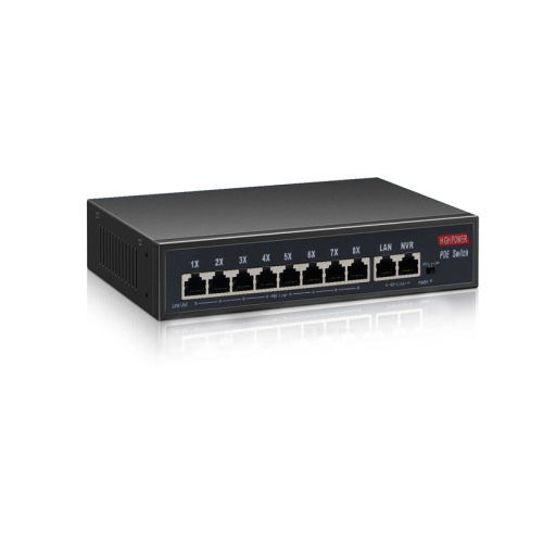 8 Port 2 uplink port network ethernet imported poe switch (54v)